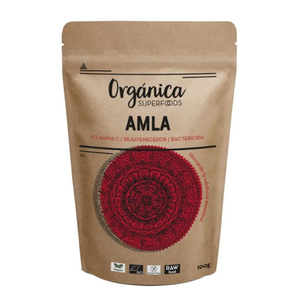Amla in Polvere Bio in confezione eco, superfood antiossidante naturale