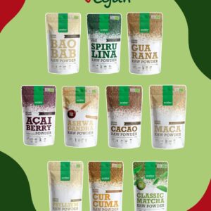 Superfood kit in polvere Purasana con ingredienti naturali per benessere, energia e vitalità